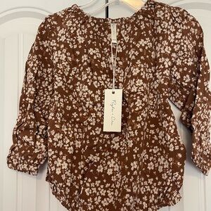 Rylee + Cru Bonnie Romper Harvest